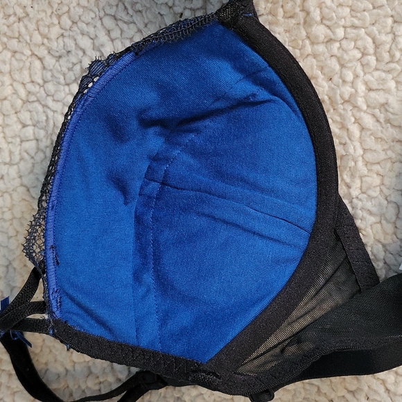 NWT Adore Me Blue and Black Bra Size 32c - Picture 7 of 12